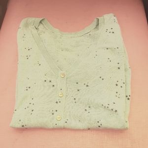 Star print cardigan top